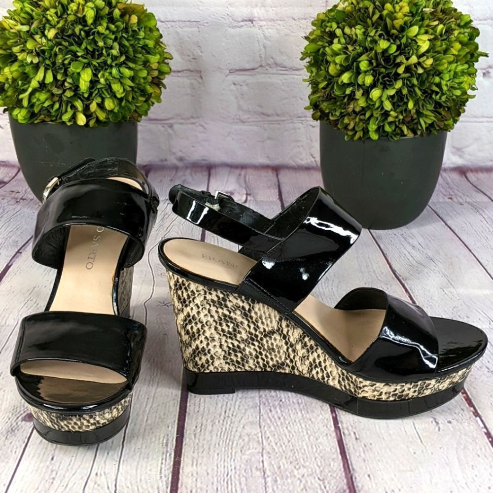 Franco Sarto 'Slip' Wedge Sandals